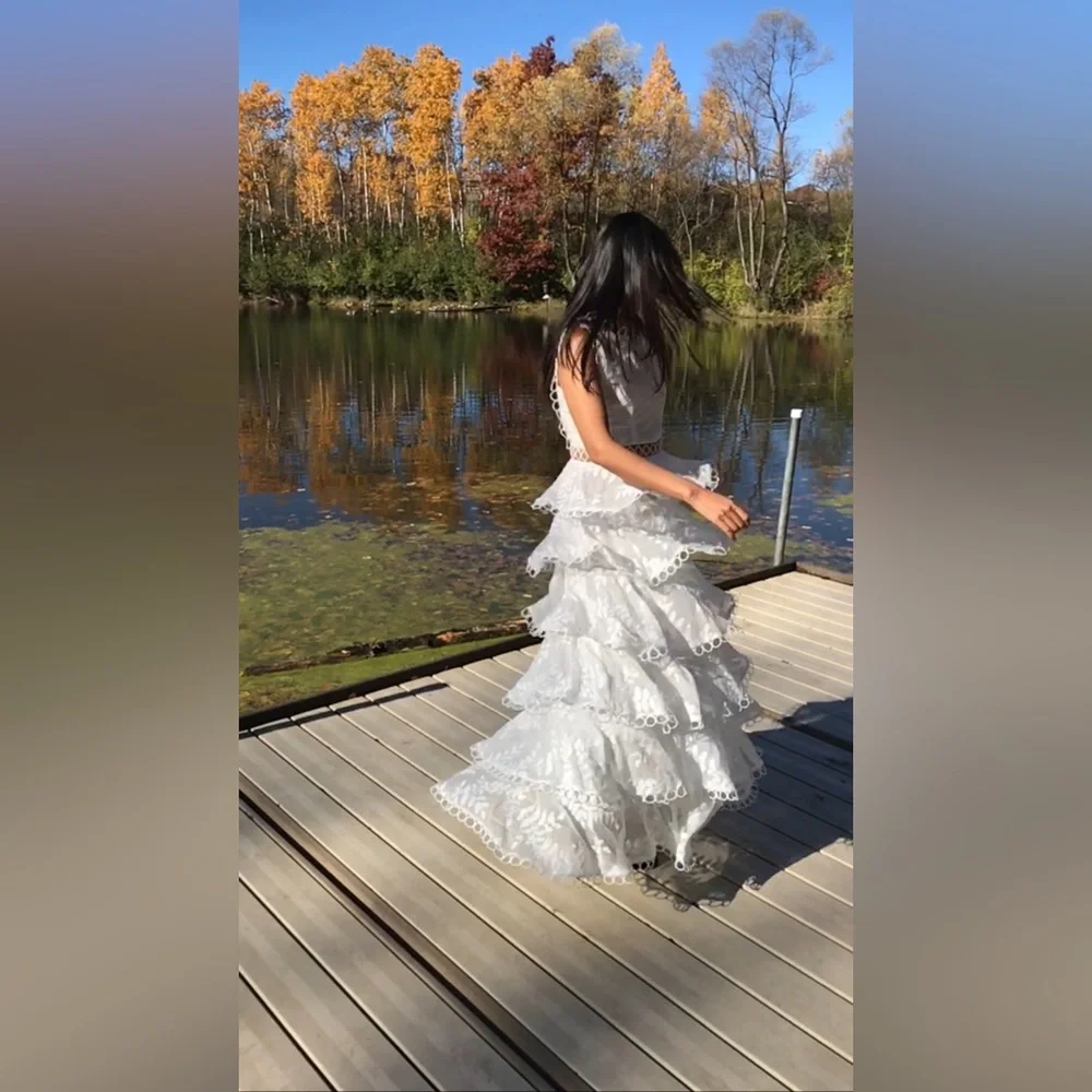 Sandro (Paris ) white dress (no return, final Sale) - Picture 9 of 13